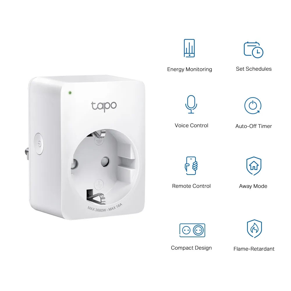 TP-Link Tapo P110 Mini WiFi - smart uttag med energiövervakning