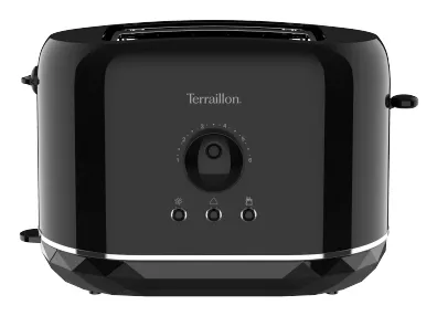 Terraillon Diamond -leiv&auml;npaahdin, 2 viipaleita, musta