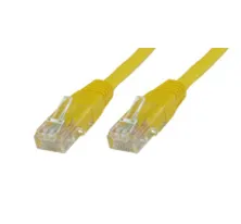 MicroConnect Cat5e UTP RJ45 3m -verkkokaapeli, keltainen