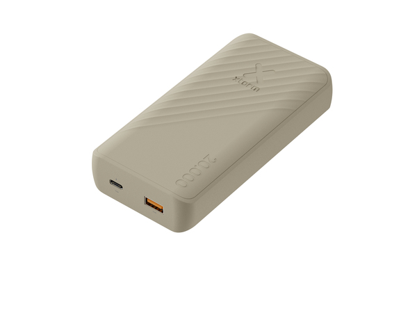 Xtorm Power Bank 20.000mAh 15W USB-C &amp; USB-A - powerbank, Beige