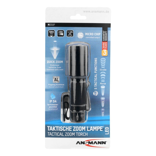 M350F Black Hand Flashlight Led