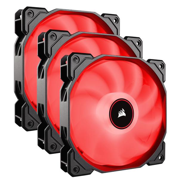 Corsair Fan, AF120, LED Red, 120mm, Triple Pack - Fan
