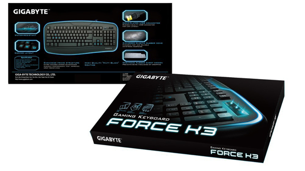 Gigabyte Force K3 - Pelin&auml;pp&auml;imist&ouml;