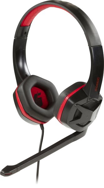 SOMIC G2 sluten h&ouml;rlur, 40mm element, 32Ohm, 3,5mm, svart/r&ouml;d