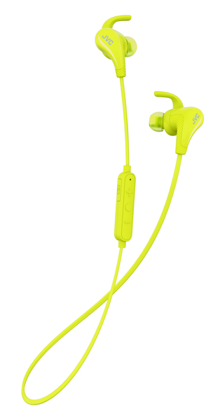 JVC H&ouml;rlur ET50 Sport In-Ear Tr&aring;dl&ouml;s Pivot Fit Mic Gul