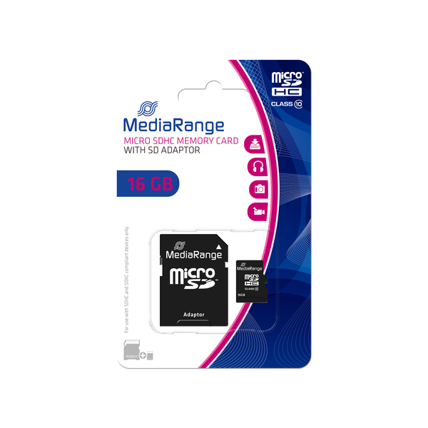 SD MicroSD Card 16GB SD CL.10