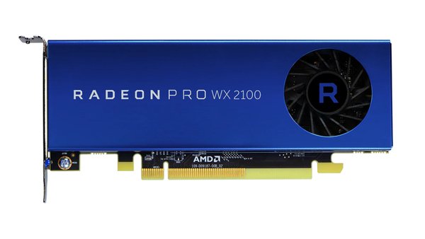 AMD Radeon Pro WX2100 - N&auml;yt&ouml;nohjain - Radeon Pro WX 2100 - 2 GB GDDR5 - PCIe 3.0 x16 malleihin ProLiant MicroServer Gen10