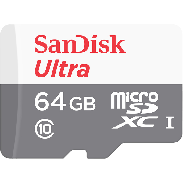 SanDisk 64GB Ultra Android, UHS-I Class 10 MicroSDXC - memory card + SD adapter