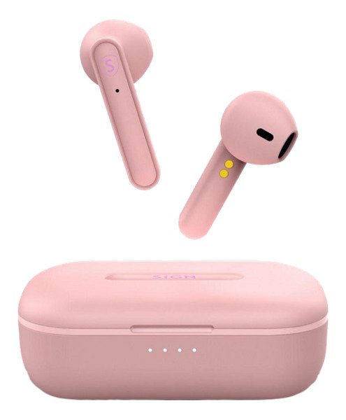 SiGN Freedom wireless in-ear buds, pink