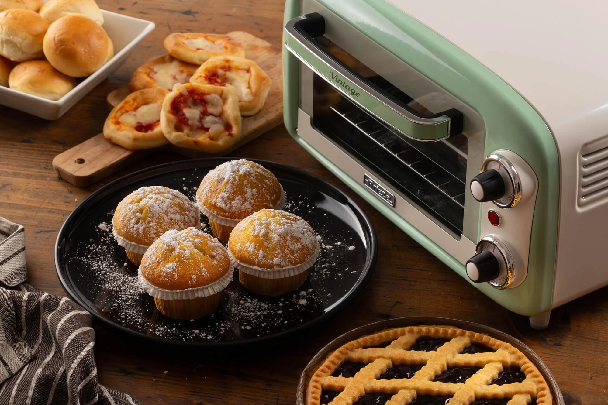 Ariete Vintage Mini Electric Oven 800 W 10 L Green