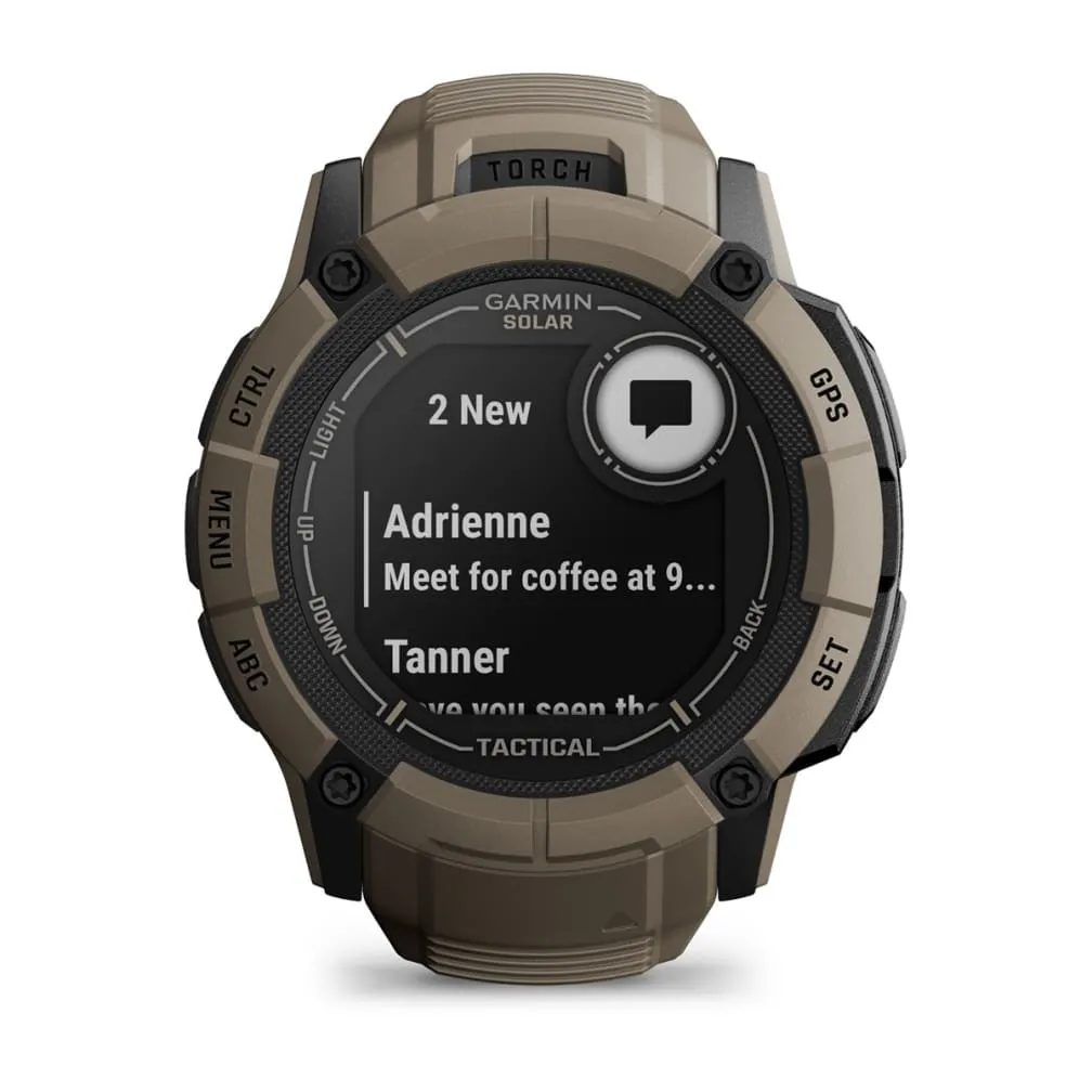 Garmin Instinct 2X Solar - Tactical Edition -GPS - smart watch, Coyote Tan