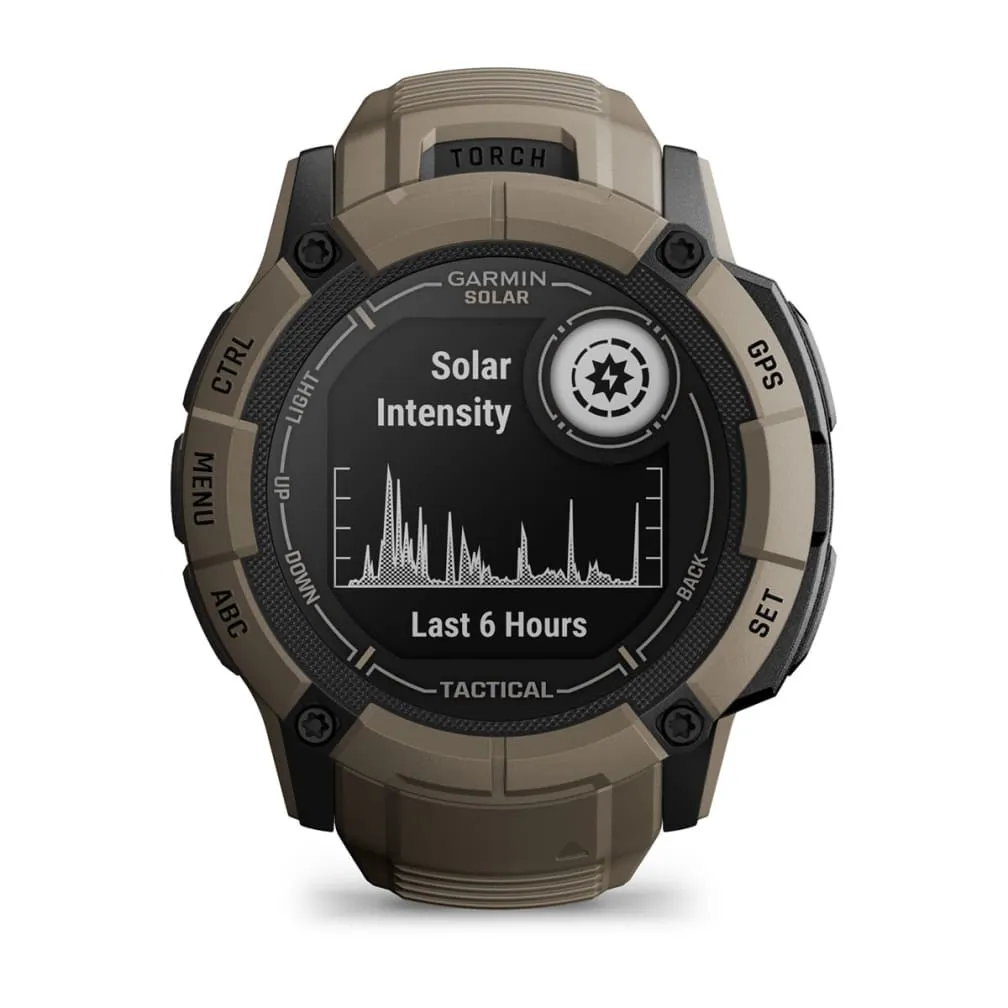 Garmin Instinct 2X Solar - Tactical Edition -GPS - smart watch, Coyote Tan