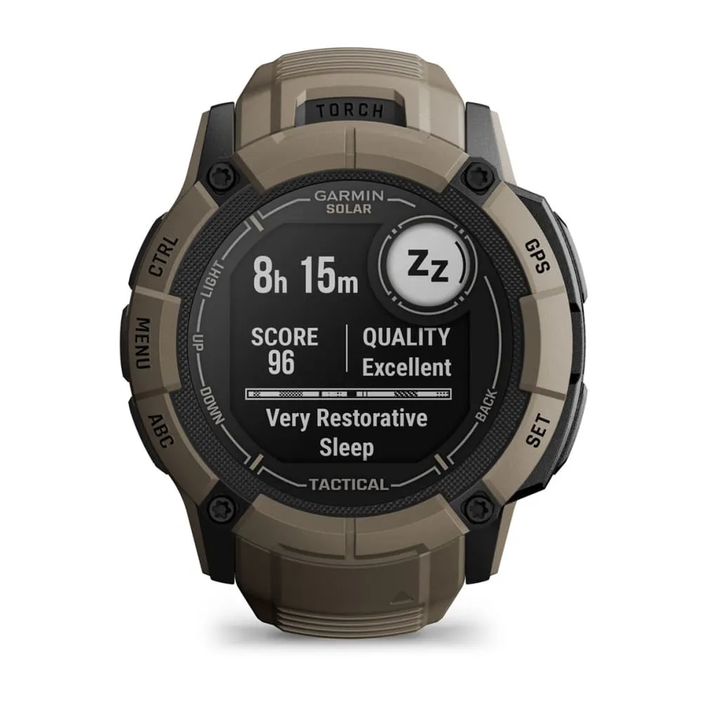 Garmin Instinct 2X Solar - Tactical Edition -GPS - smart watch, Coyote Tan