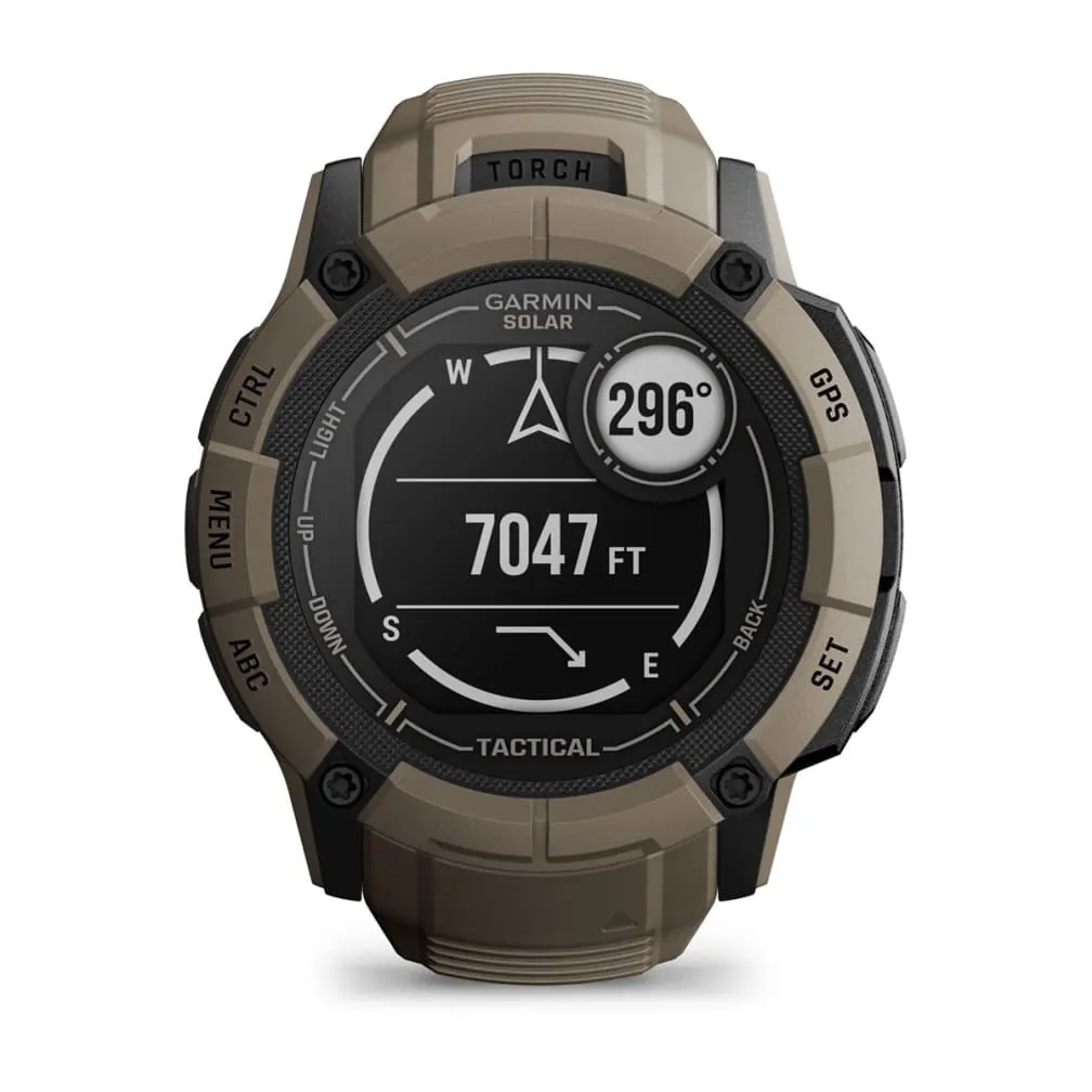 Garmin Instinct 2X Solar - Tactical Edition -GPS - smart watch, Coyote Tan