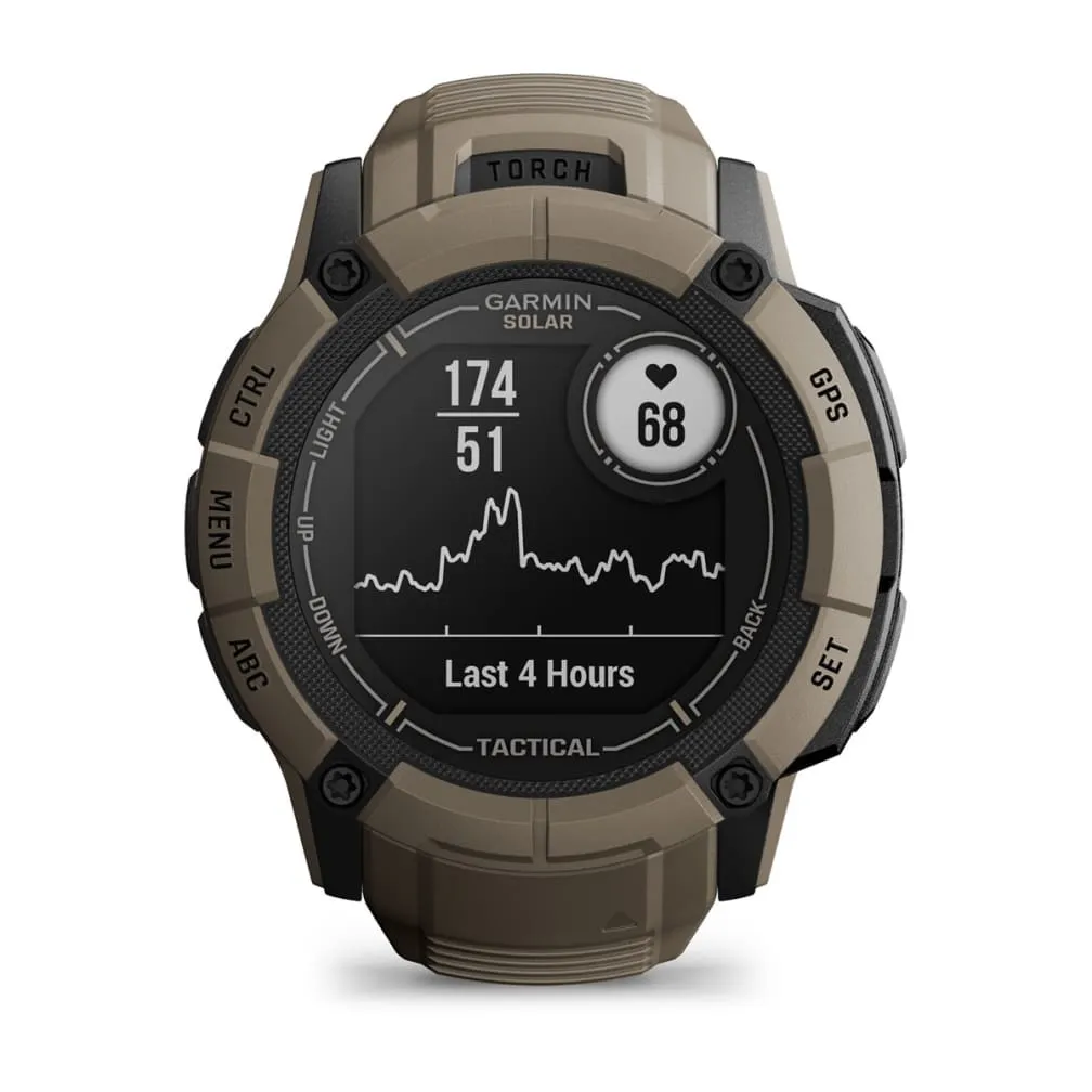 Garmin Instinct 2X Solar - Tactical Edition -GPS - smart watch, Coyote Tan