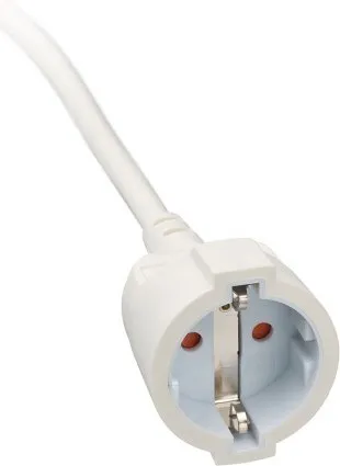 Brennenstuhl extension cable, Angled Flat Plug, 2m, White