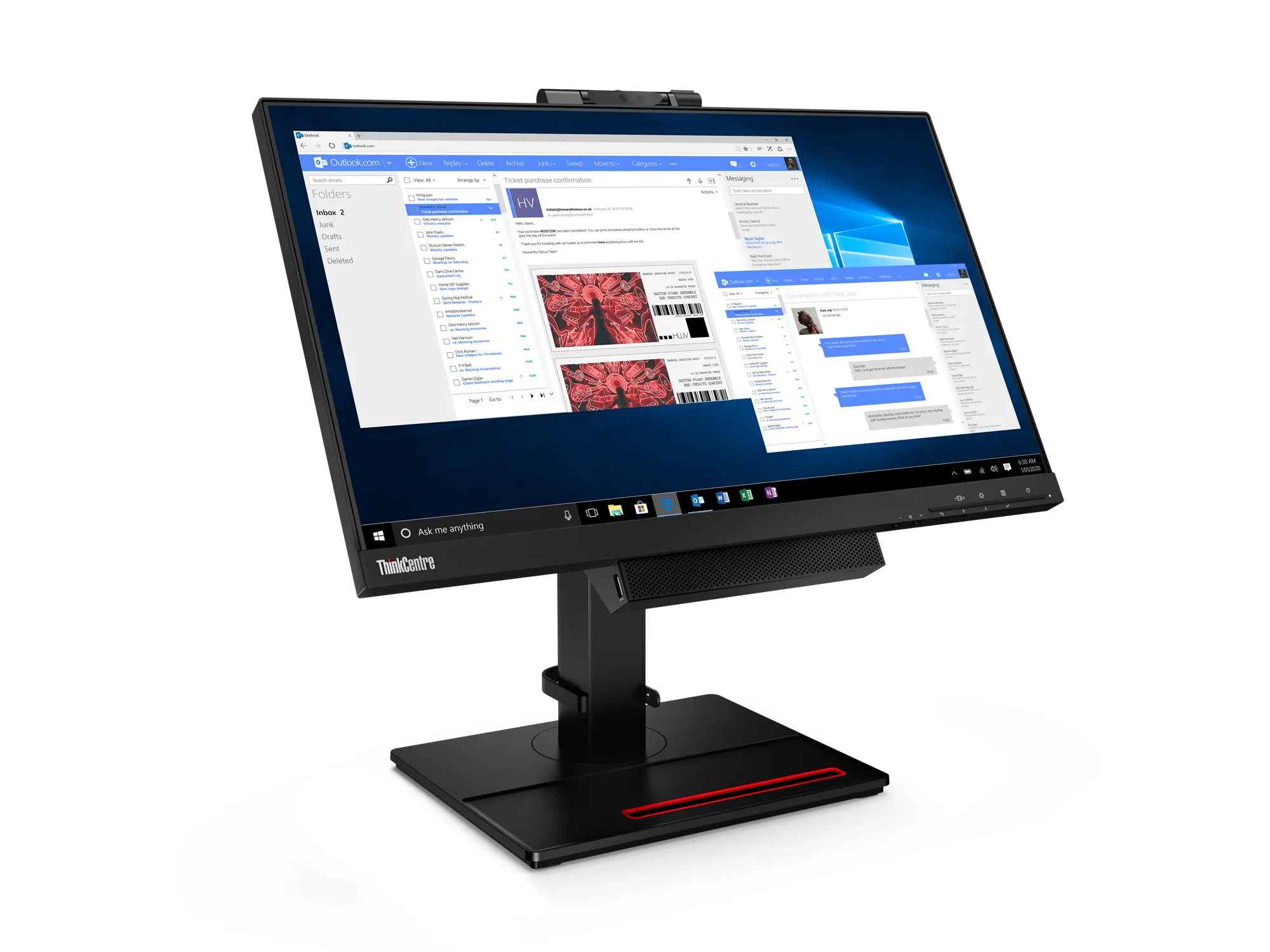 Lenovo 21.5&quot; ThinkCentre TIO22Gen4, Full HD, IPS - monitor