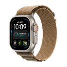 Apple Watch Ultra 4 49 mm titanboett naturlig med bergsloop &ouml;kensand (Small)