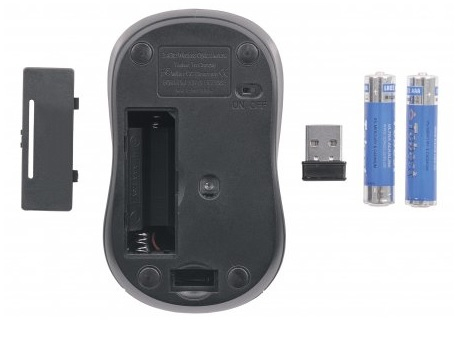 Mouse, RF, 2.4GHz, Black