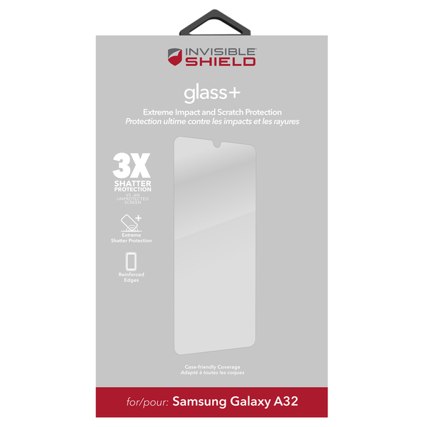 ZAGG InvisibleShield Glass+ Samsung Galaxy A32 Case Friendly Screen