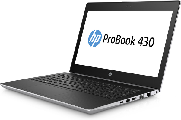 HP 13.3" ProBook 430, 128GB, Win 10 Pro - kannettava, hopea (ML)
