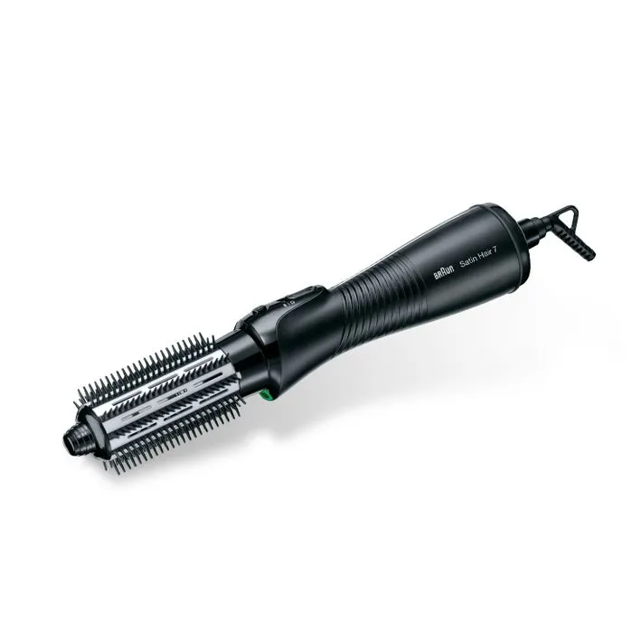 Braun Satin Hair 7 AS720 Steam Hot Air Brush, Black/Silver