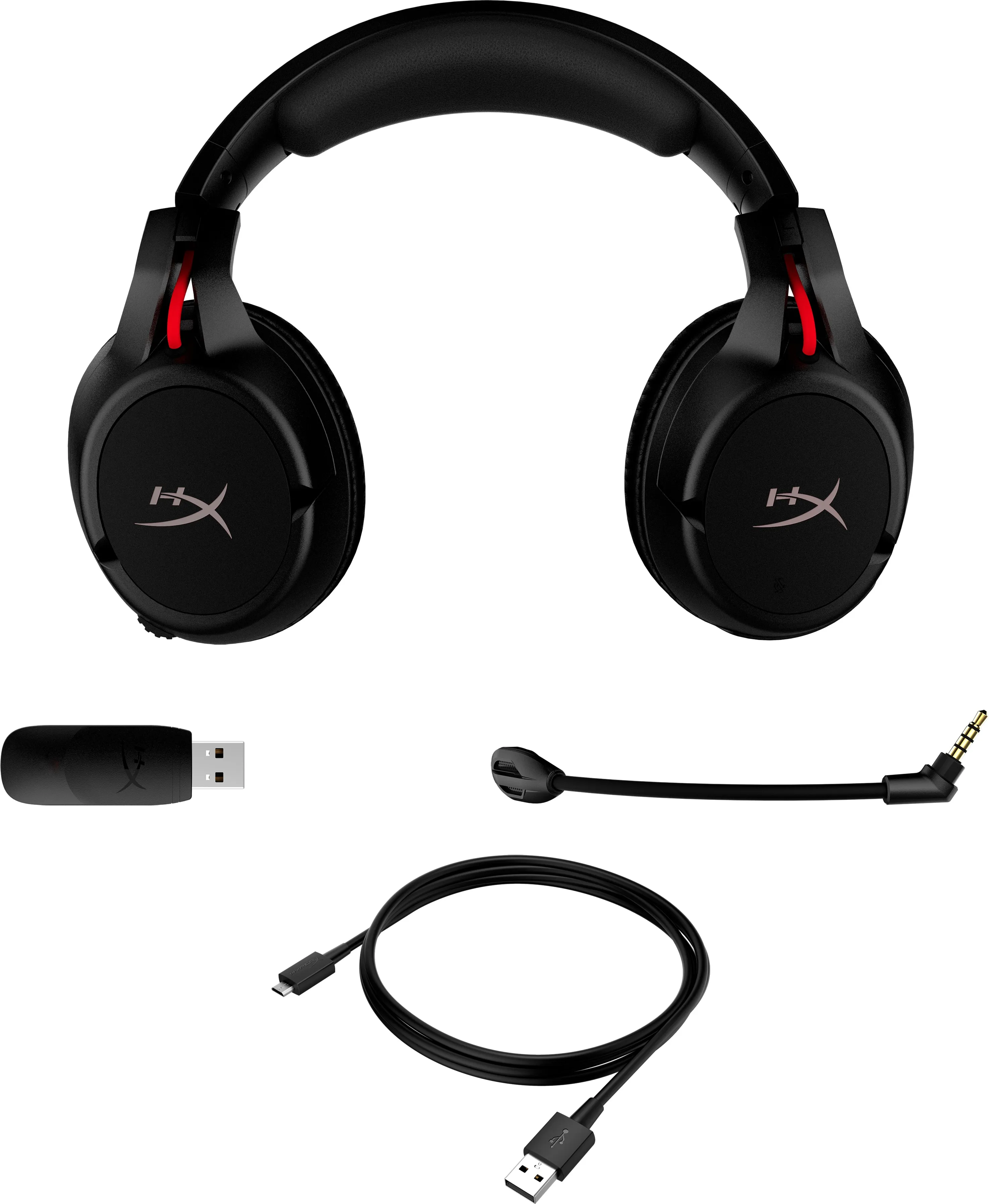 HyperX Cloud Flight - trådlösa spelhörlurar, svart