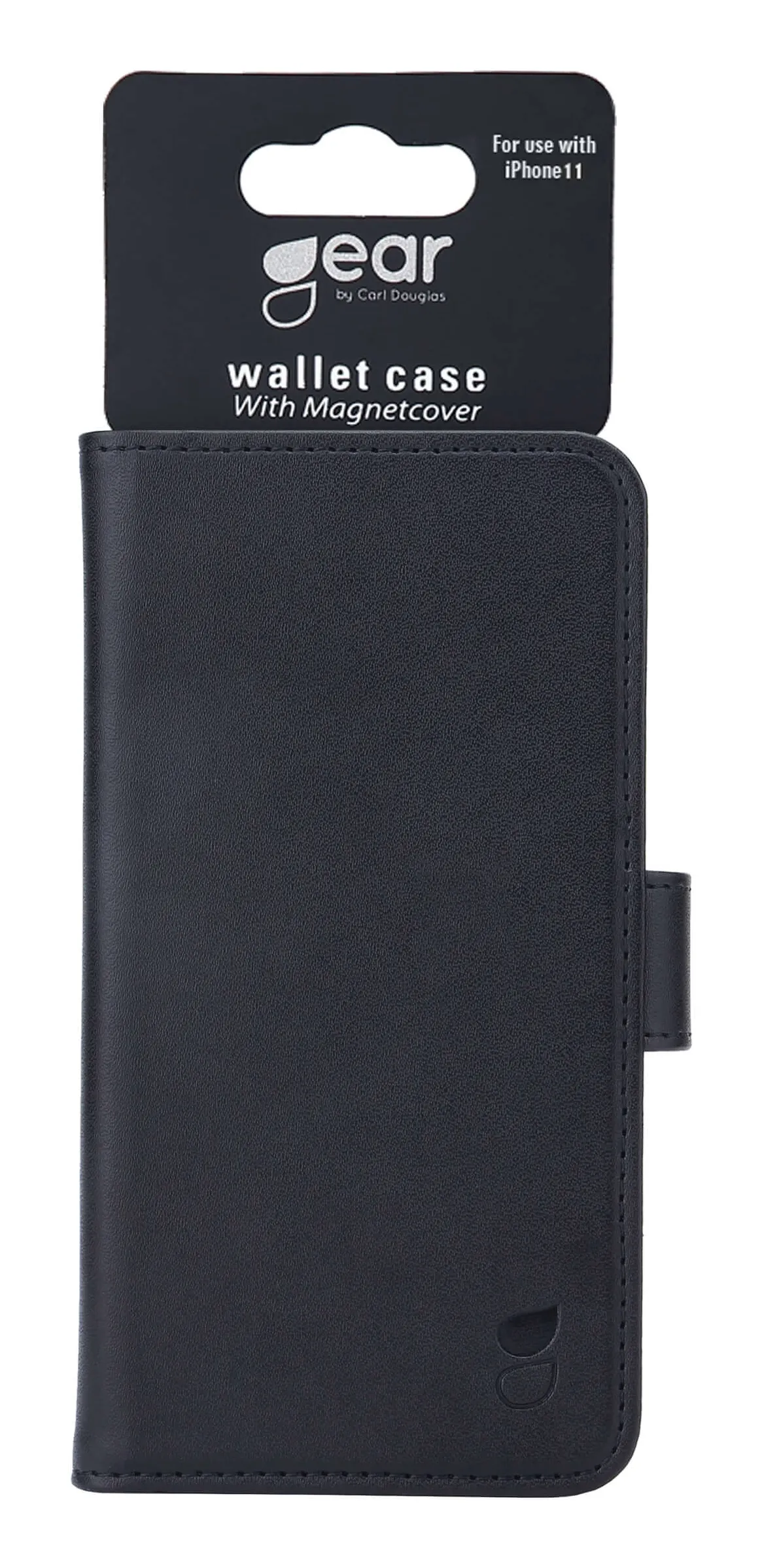 GEAR Wallet, iPhone Xr - 2-in-1 lompakkokotelo, Musta