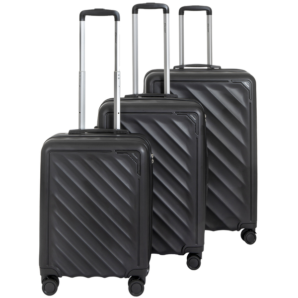 CAVALET Ystad 3-Piece Trolley -matkalaukku, musta