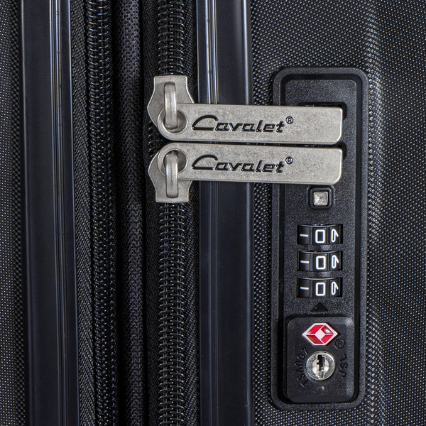 CAVALET Ystad 3-Piece Trolley -matkalaukku, musta