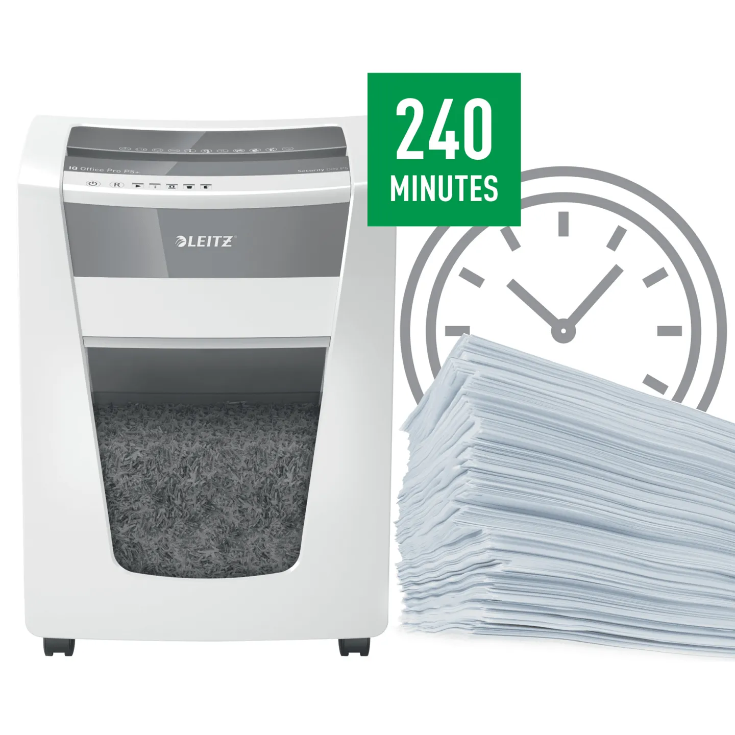 Paperintuhooja Leitz IQ Office Pro P5+