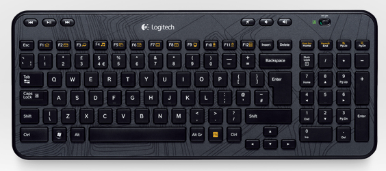 Logitech Wireless Keyboard K360 - N&auml;pp&auml;imist&ouml; - langaton - 2.4 GHz - englanti