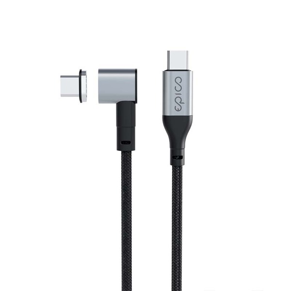 EPICO Magnetic Braided Data Cable USB-C to USB-C - grey