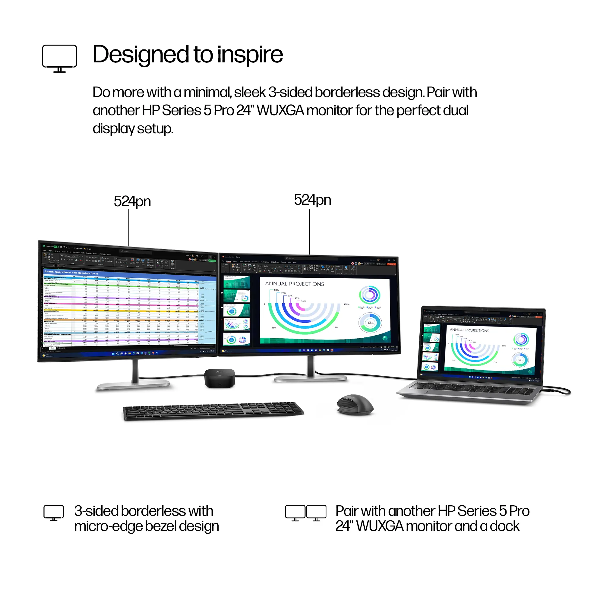 HP Series 5 Pro 24&quot; WUXGA, IPS - monitor