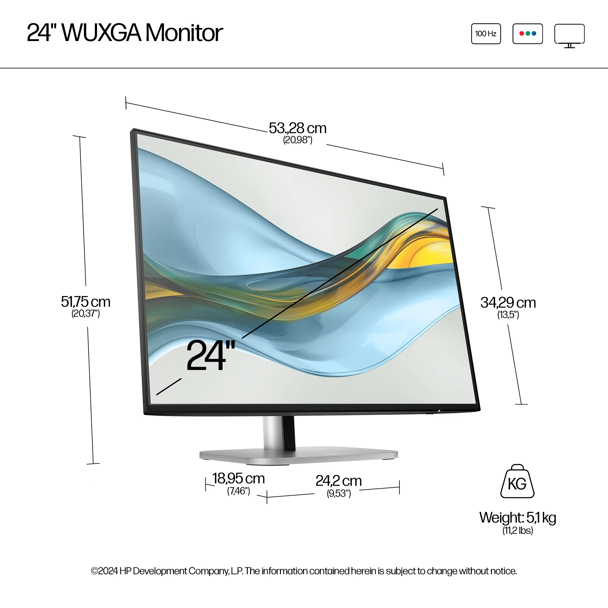 HP Series 5 Pro 24&quot; WUXGA, IPS - monitor