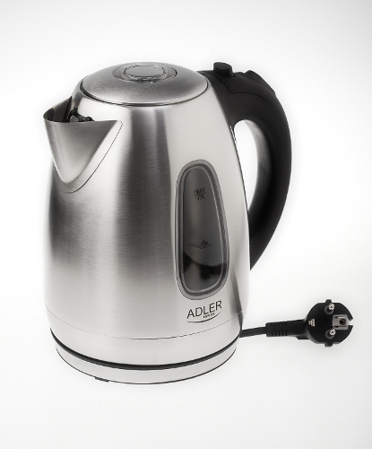 Adler AD1223 kettle, 1.7L, 2200W, Stainless steel