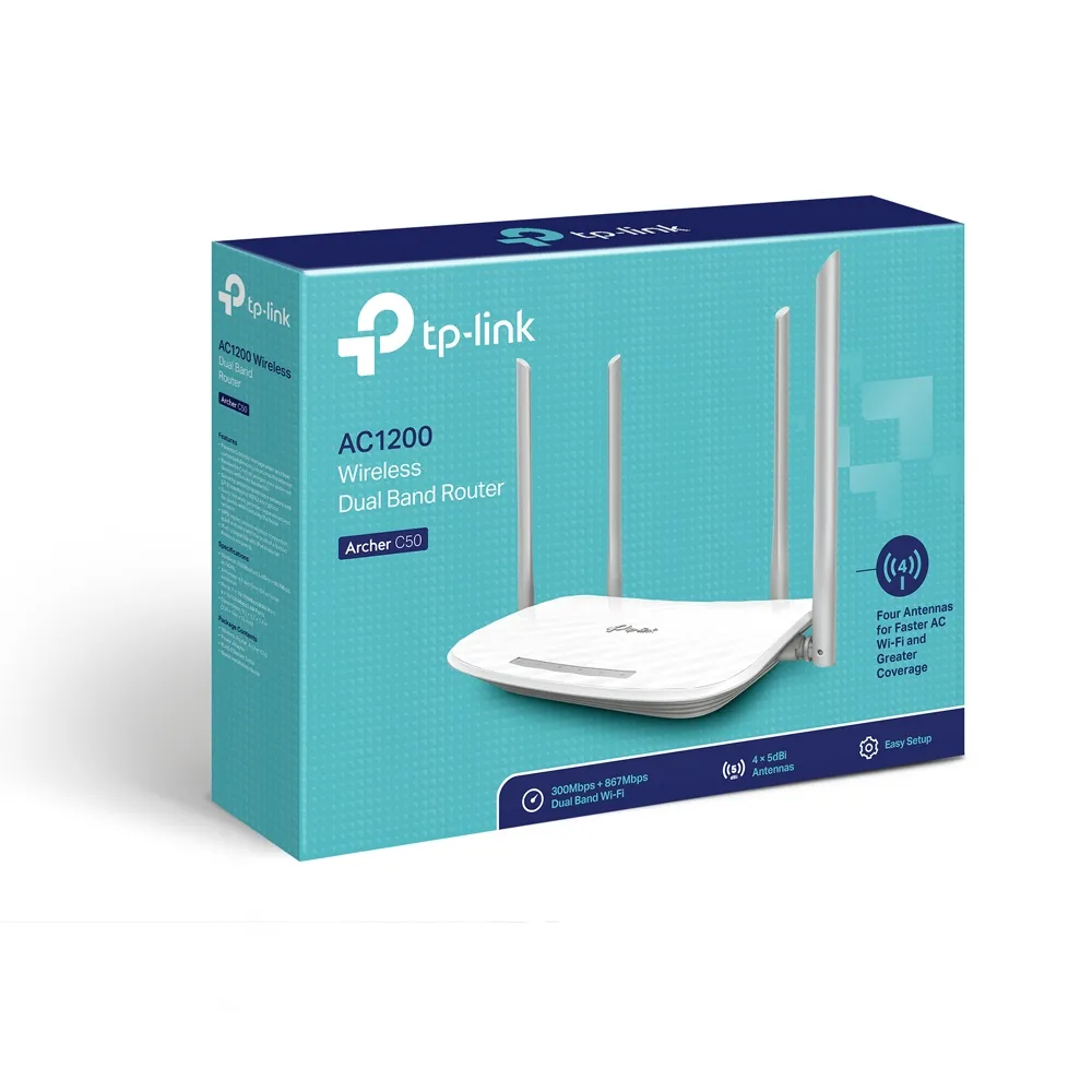 TP-Link Archer C50, AC1200, Dual-Band -WiFi-reititin