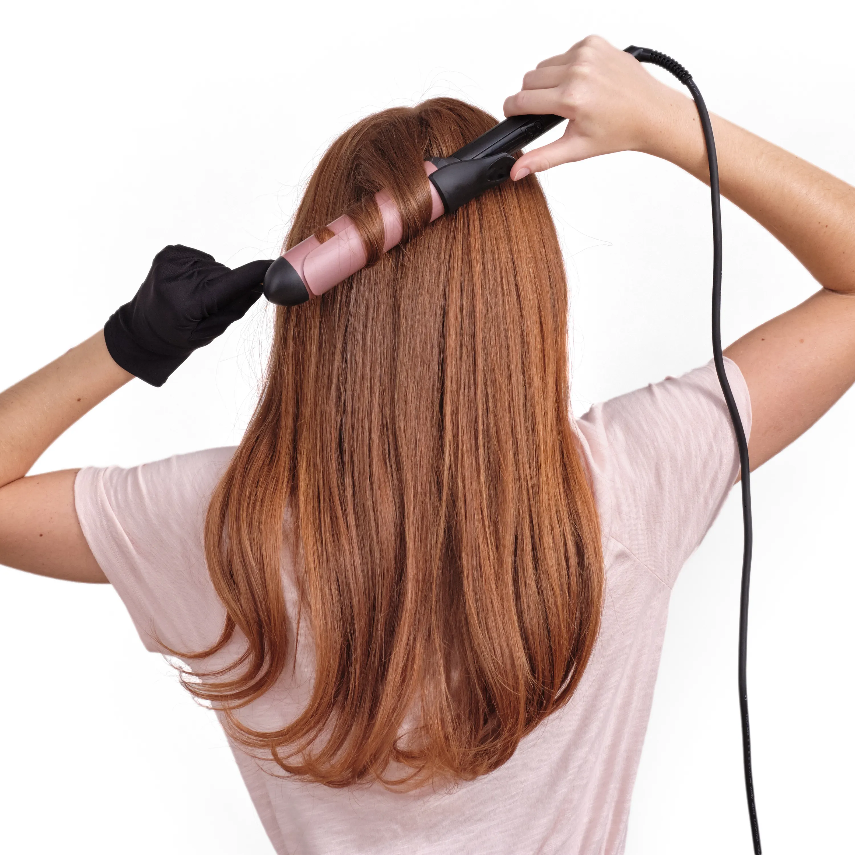 Babyliss C453E -puikkokiharrin, Musta/Vaaleanpunainen