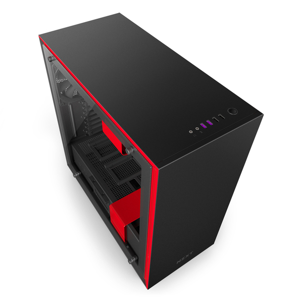 NZXT H700 - Matte Black/Red