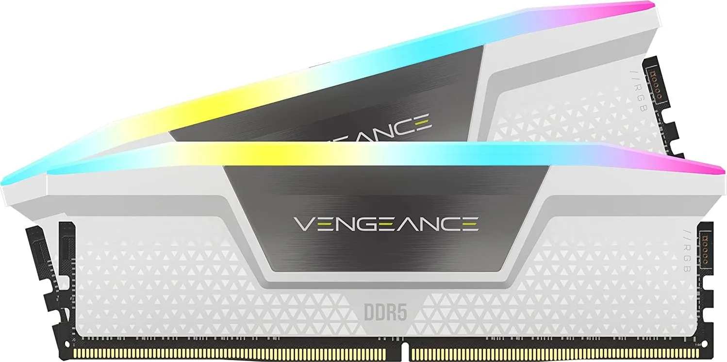 Corsair Vengeance RGB 32GB (2 x 16GB) DDR5 5200 MHz, CL40 - memory, White