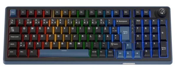 Ducky OK-M-98 -langaton mekaaninen pelin&auml;pp&auml;imist&ouml;, KTT Tactile, musta