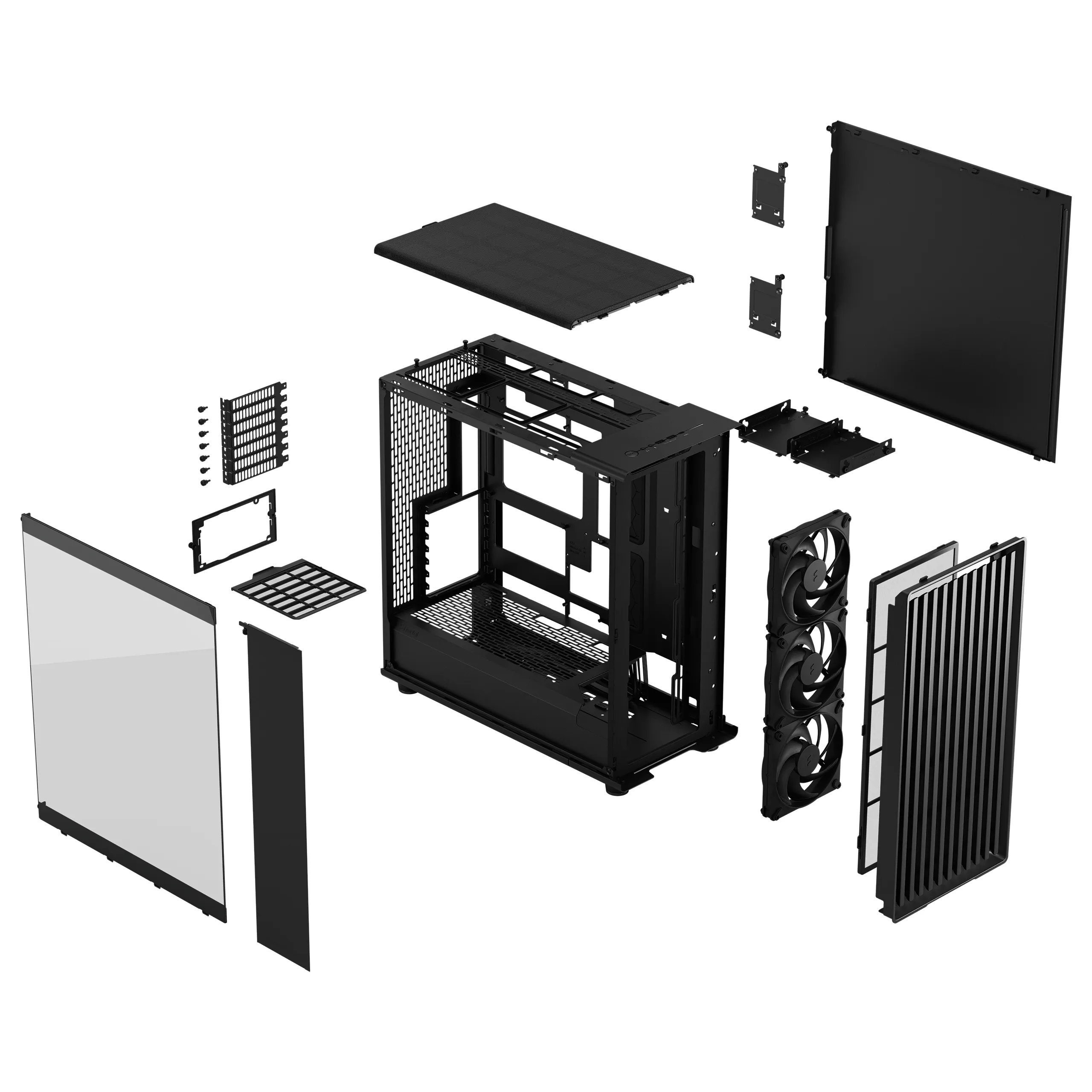 Fractal Design North XL Momentum Edition Full-Tower Case with window, Black