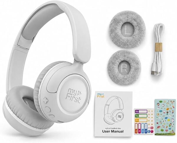 MyFirst CareBuds Max -langattomat kuulokkeet, mist white