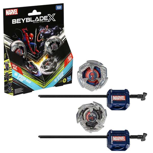 Beyblade X Dual Pack - Spider-Man 3-60F &amp; Venom 3-80N
