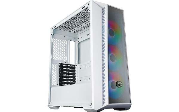 Cooler Master MasterBox 520 Mesh Midi-Tower Case with window and RGB lighting, White
