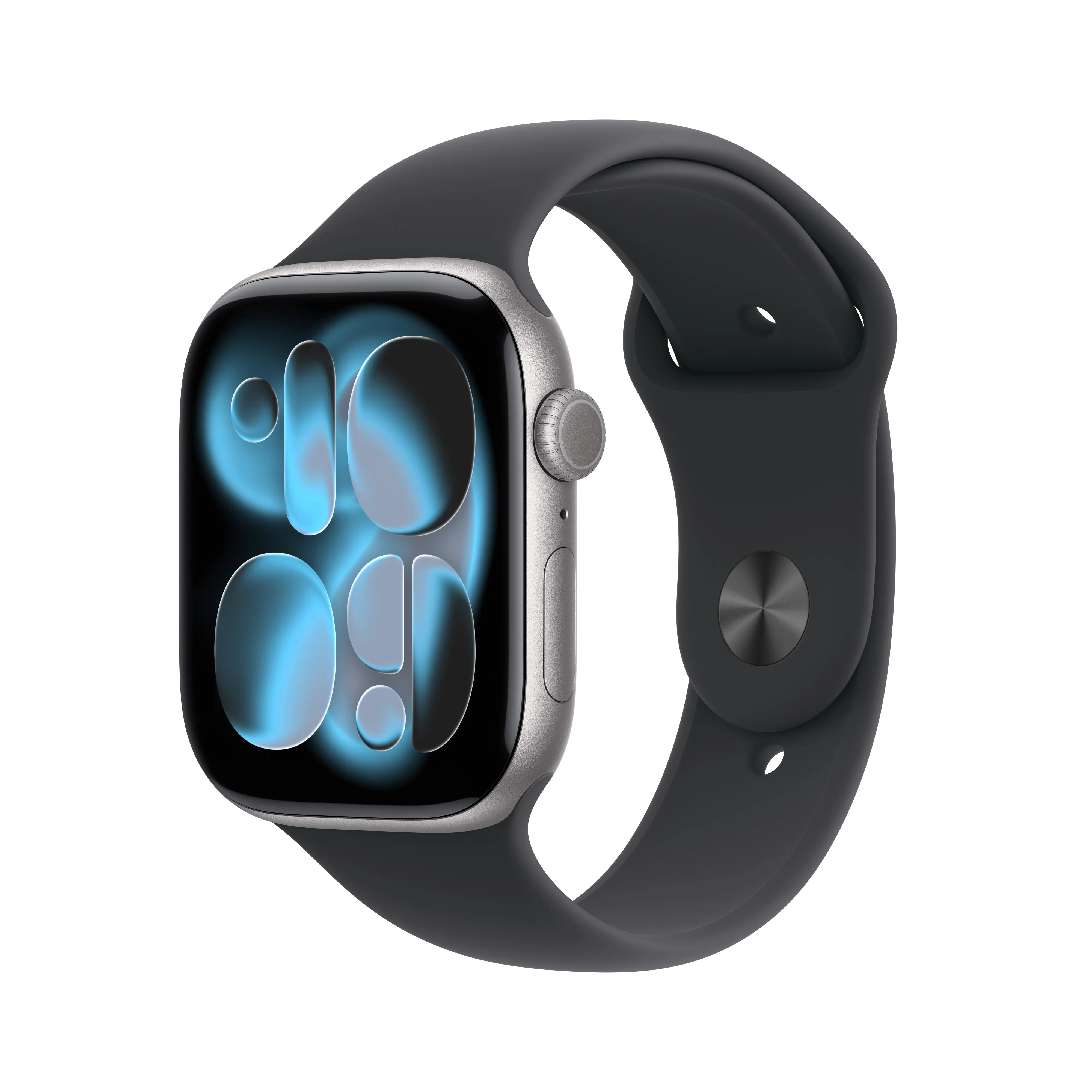 Apple Watch Series 11 (GPS + Cellular) 46mm Space Grey Aluminium Case with Black Sport Band, M/L