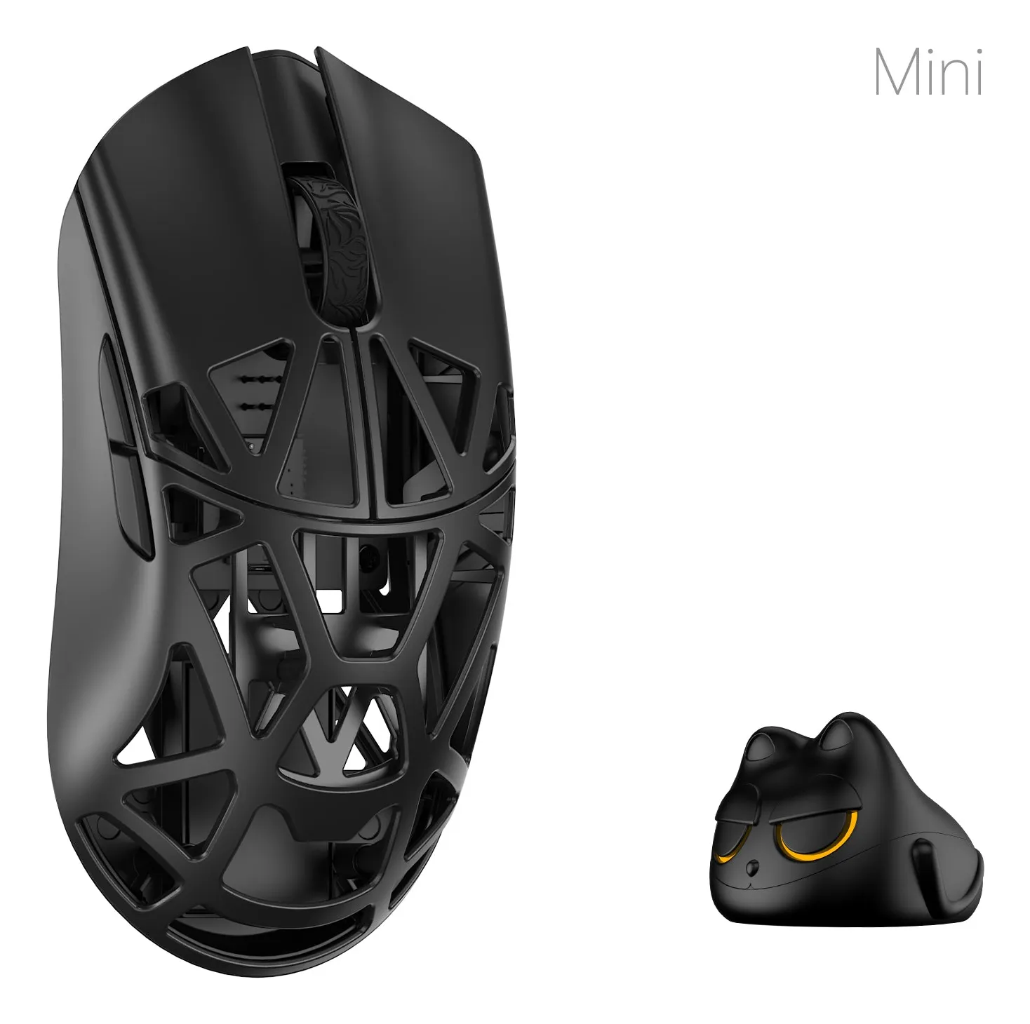 WLMouse Beast X Mini Pro tr&aring;dl&ouml;s gamingmus, svart