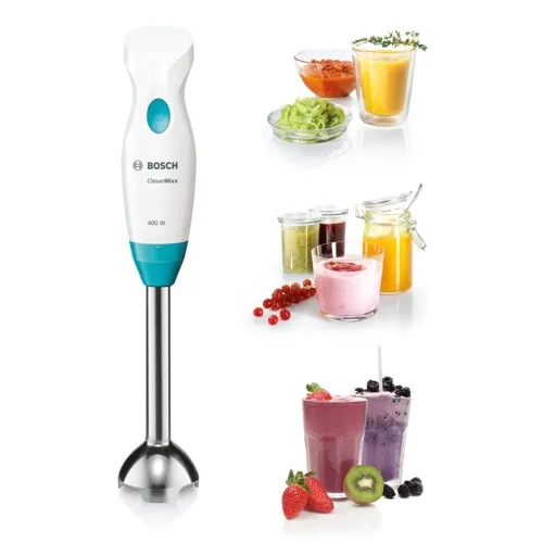 Bosch MSM2410DW - hand blender, white/turquoise