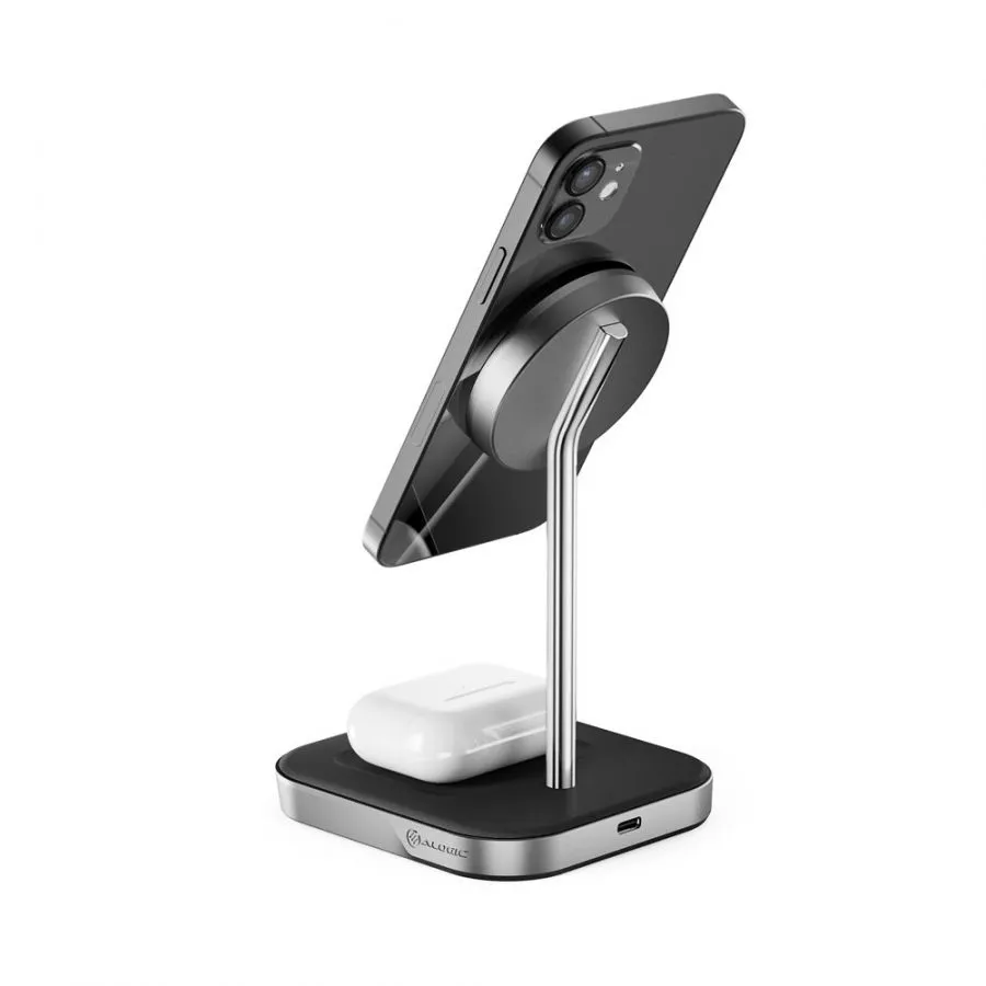 Alogic MagSpeed 2-i-1 trådlös laddningsstation