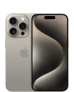 Refurbished iPhone 15 Pro 128GB, Natural Titanium (Very good condition)
